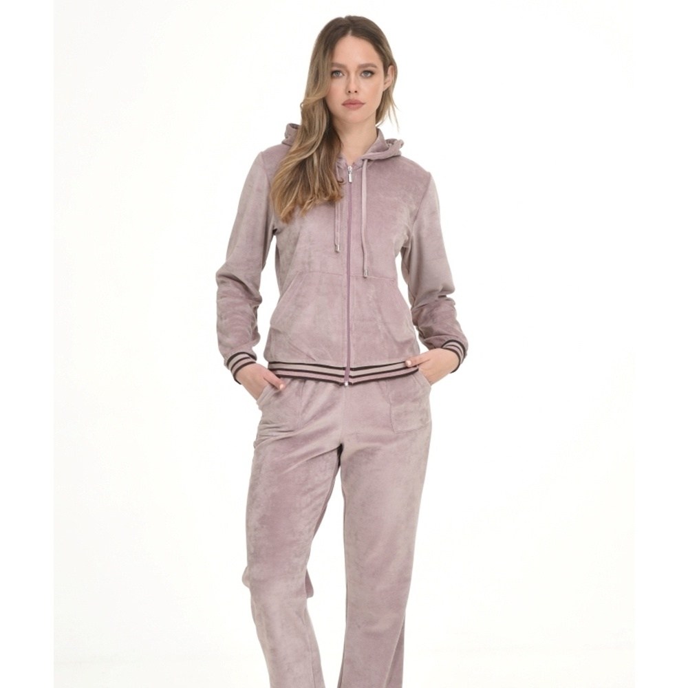 Primavera Γυναικεία Χειμερινή Φόρμα- Homewear Βελούδο Regular Fit