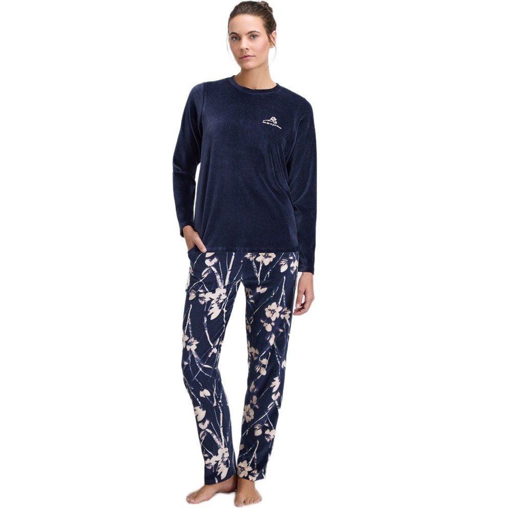 Goldenbay Γυναικεία Χειμερινή Βελούδινη Πυζάμα Regular Fit