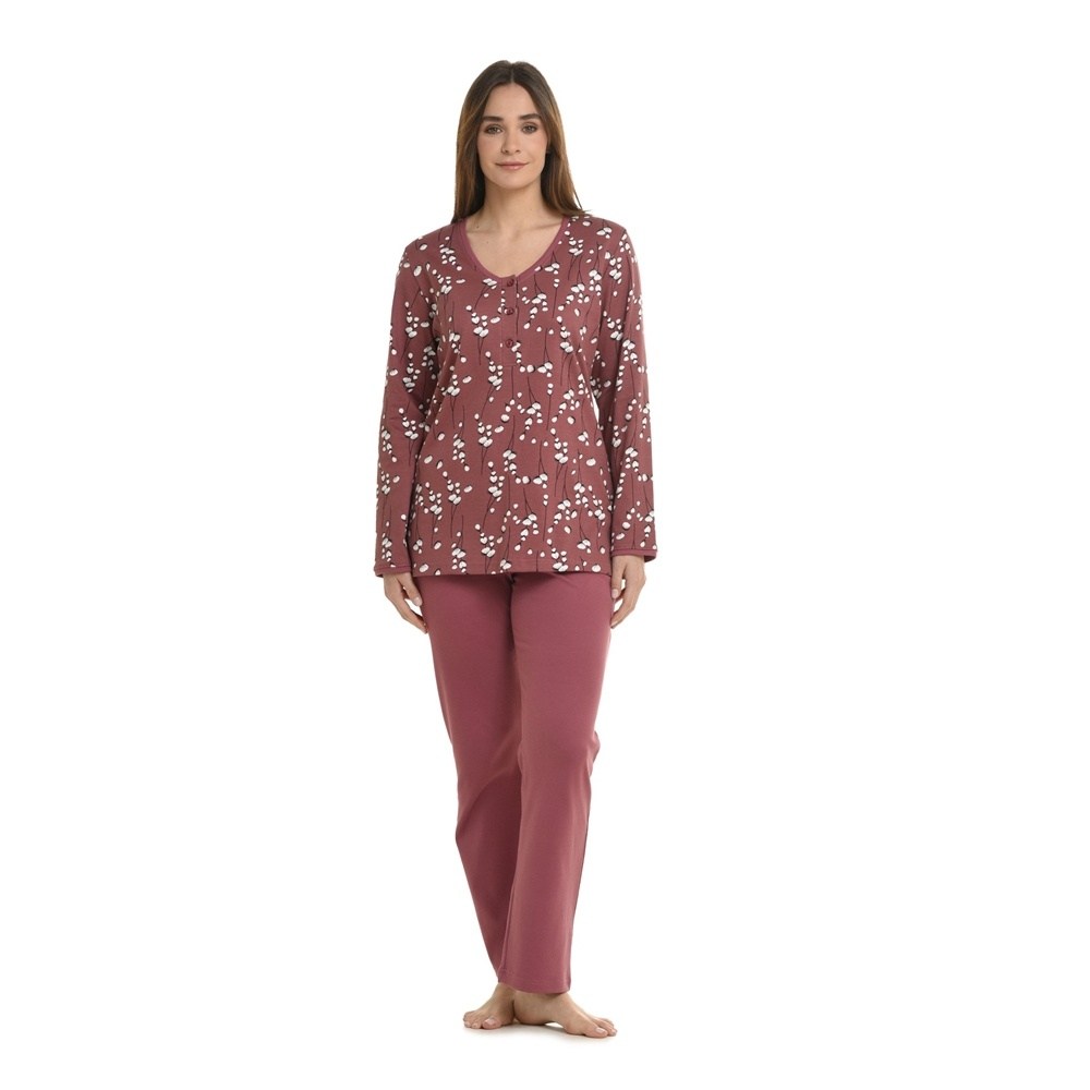 Primavera Γυναικεία Χειμερινή Πυζάμα Βαμβάκι Regular Fit