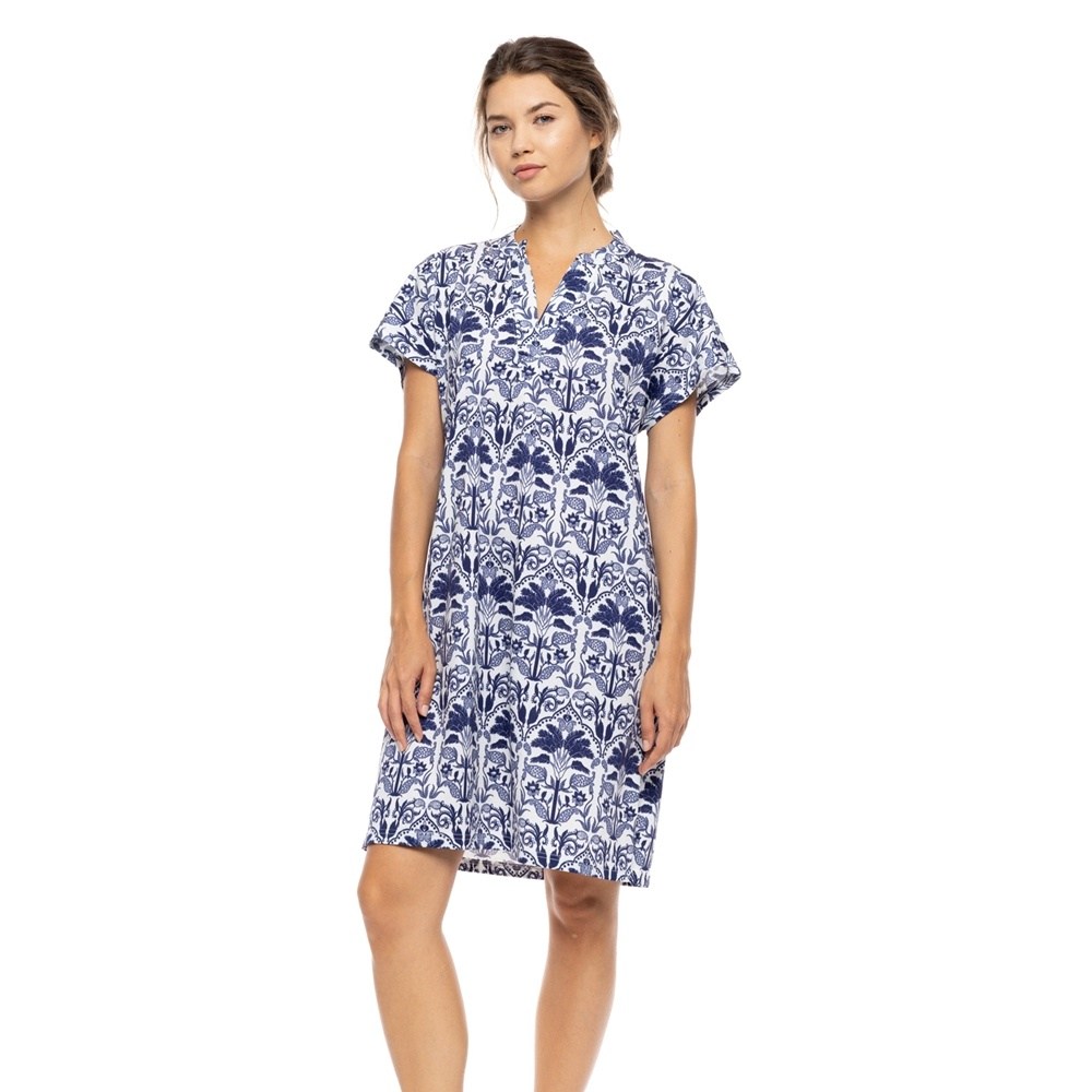 Pink Label Γυναικείο Καλοκαιρινό Νυχτικό Βαμβάκι Regular Fit