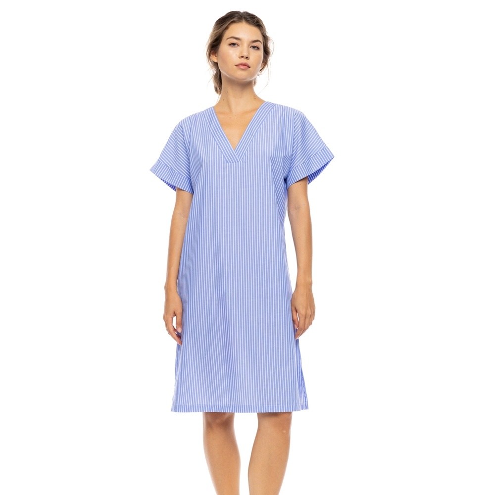 Pink Label Γυναικείο Καλοκαιρινό Νυχτικό Βαμβάκι Regular Fit