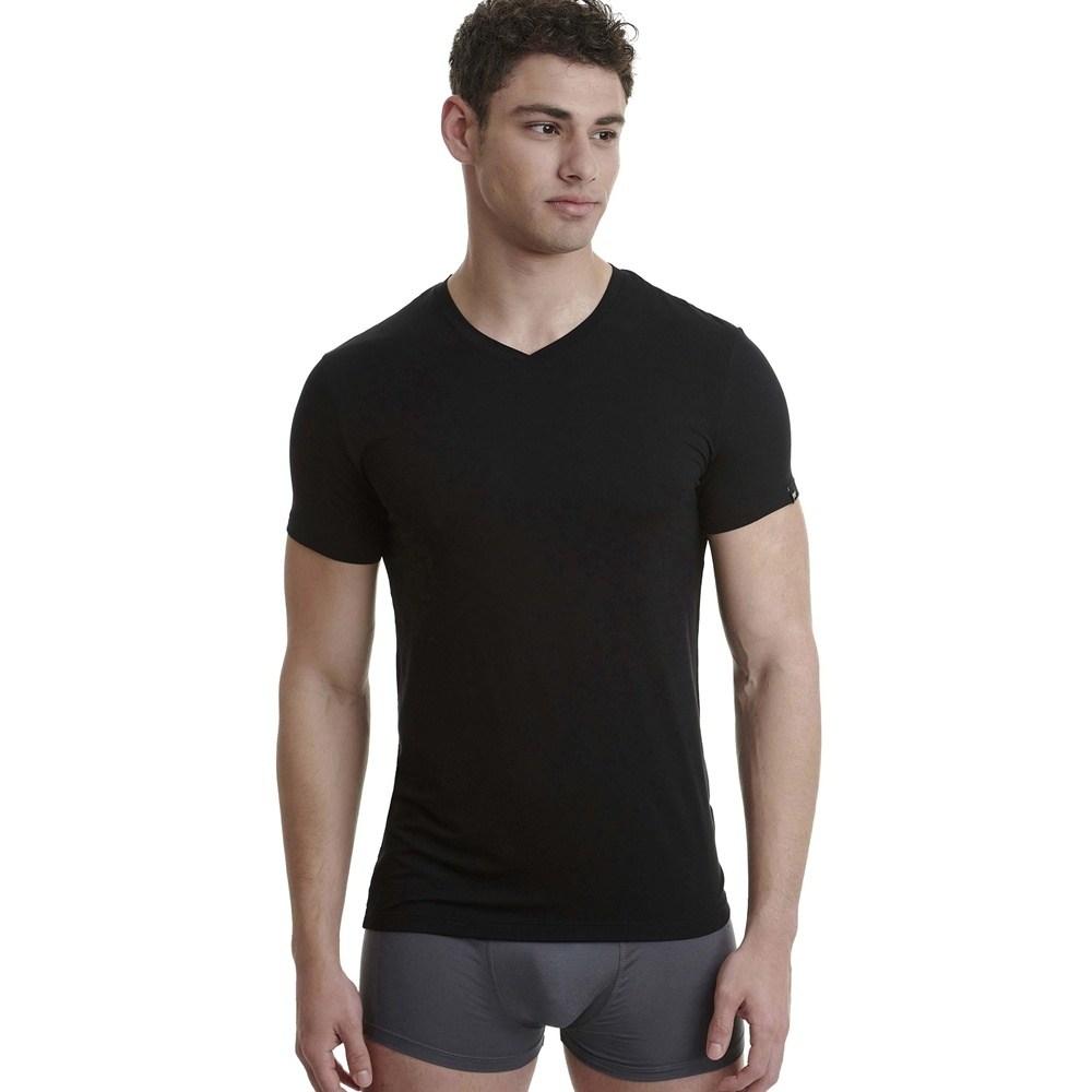 Walk Ανδρική Φανέλα Με V Λαιμόκοψη Bamboo Regular Fit
